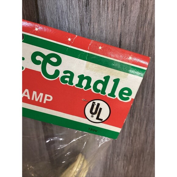 Vintage Single Light Candolier Candelabra Electric Drip Candle Silver Plastic X2 - Picture 4 of 16